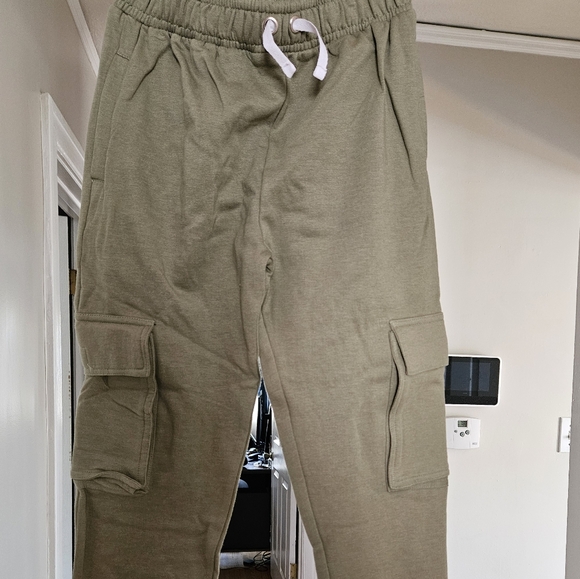 Boys' Olive Green Fleece Jogger - Picture 2 of 6